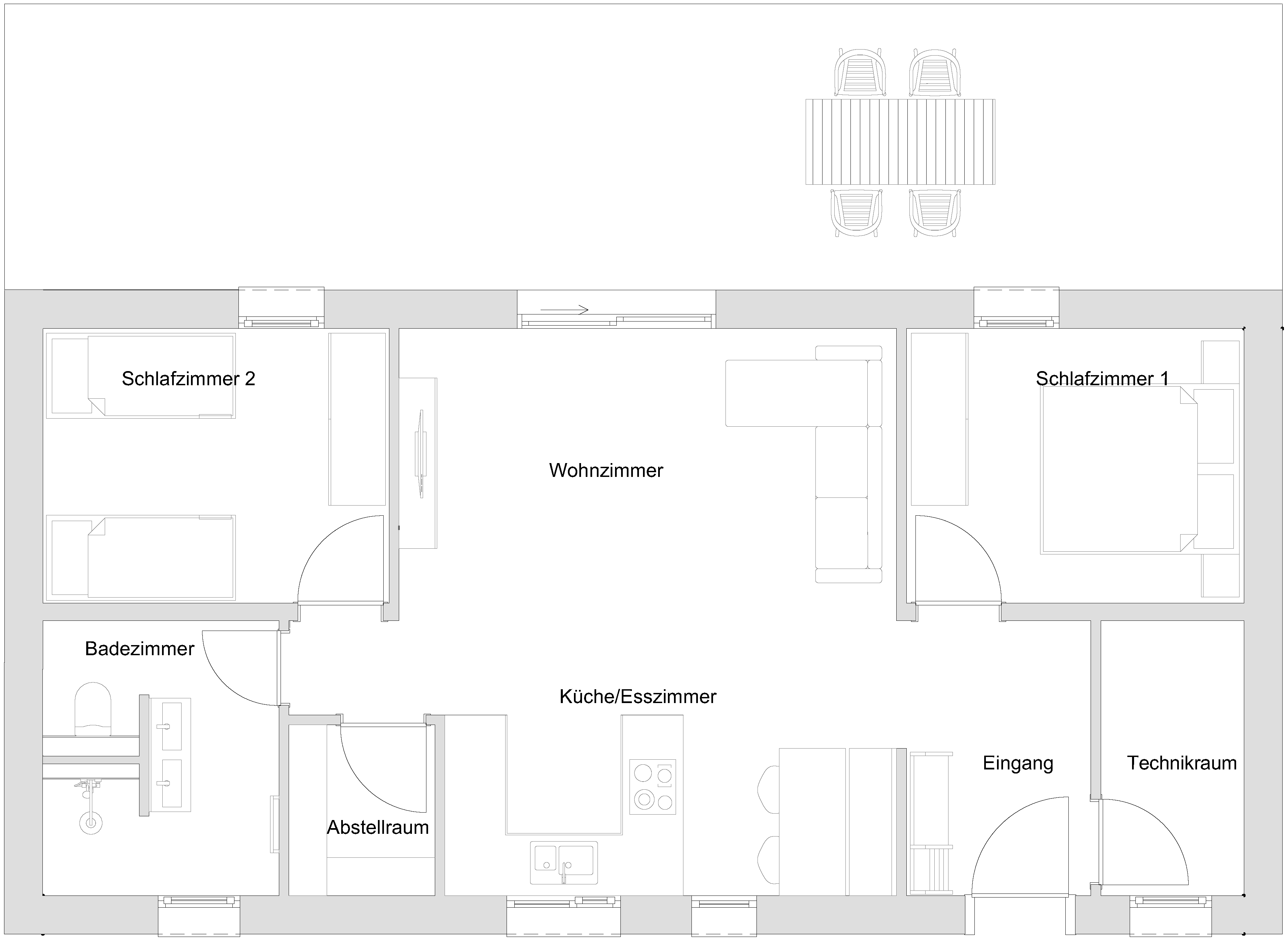 Grundriss 1 Typ II