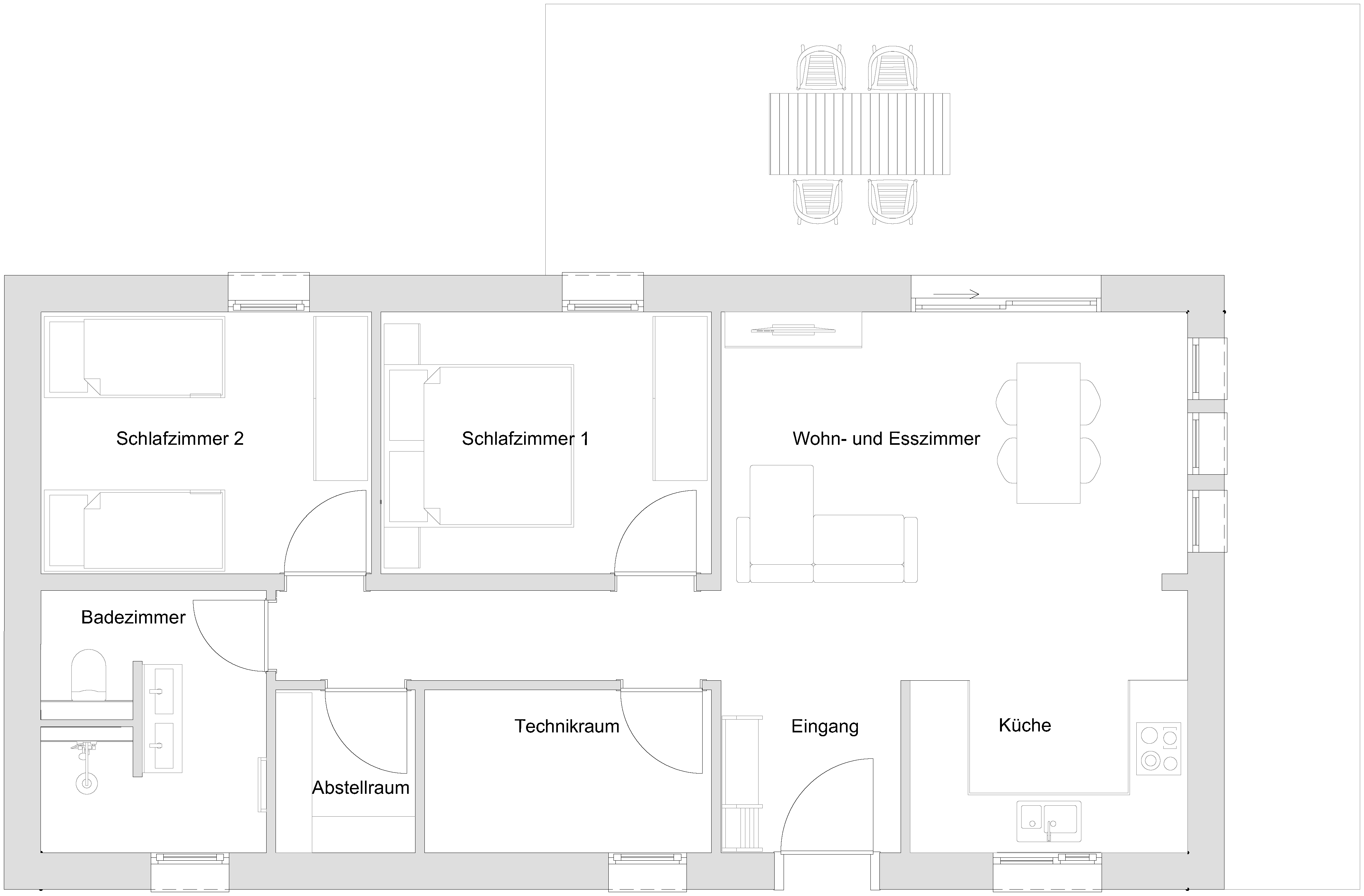Grundriss 2 Typ II